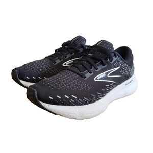 Brooks Glycerin 20 Running Shoes Mens Sz 9.5  Black White Athletic Gym Sneakers